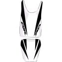 Housse de Selle BAGSTER 2105H SUZUKI GSX1300R gris clair/espace/lettres anthracites
