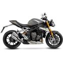 2 Silencieux LEOVINCE LV-10 ACIER INOX TRIUMPH SPEED TRIPLE 1200 RR / RS 2021
