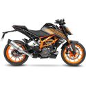 Silencieux LEOVINCE LV ONE EVO ACIER INOX KTM DUKE 125 / 390 2021 2022