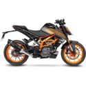 Silencieux LEOVINCE LV ONE EVO BLACK EDITION ACIER INOX KTM DUKE 125 / 390 2021 2022