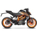Silencieux LEOVINCE LV-10 BLACK EDITION ACIER INOX KTM DUKE 125 / 390 2021 2022