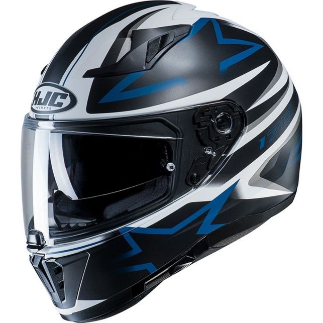 Casque Intégral Moto HJC I70 Rias - Taille XL (60-61 Cm) - Couleur Noir, Gris, Jaune - Neuf Sous Blister