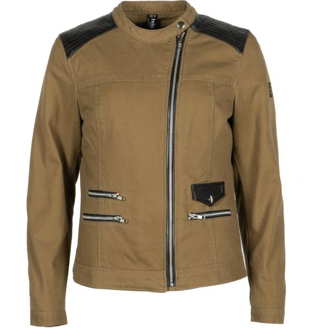 Blouson Helstons Cher Toile Coton-Cuir