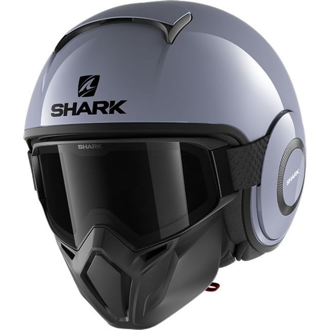 CASQUE JET SHARK STREET DRAK BLANK