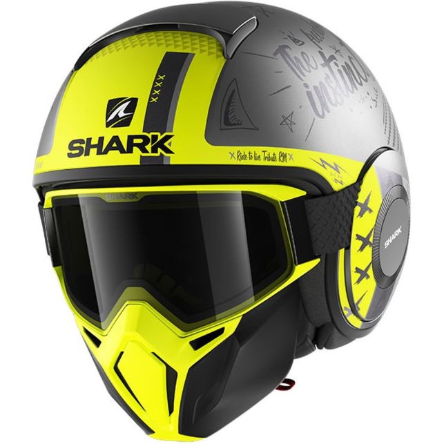 CASQUE JET SHARK STREET DRAK TRIBUTE RM MAT
