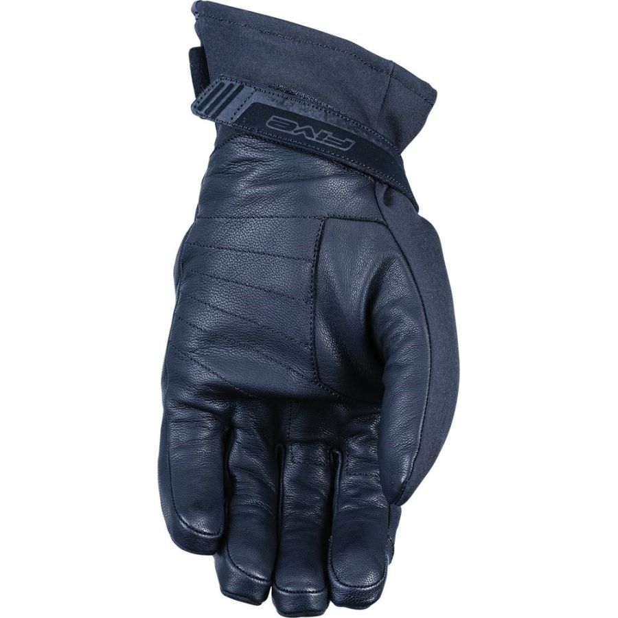 Five Gants Moto Scooter Milano Evo - Cuir Imperméable Mi-Saison Homologués CE 1KP Noir
