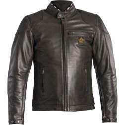 Blouson Helstons Road Cuir Natural
							  		
