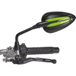 Rétroviseur Homologué Réversible Chaft Bunny Noir Mat/vert
							  		