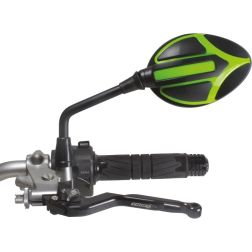 Rétroviseur Homologué Réversible Chaft Candy Noir/Vert
							  		