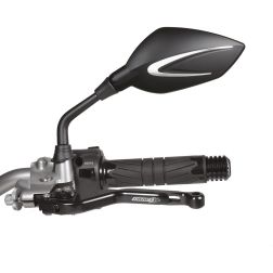 Rétroviseur Chaft Extra Diam 10 Noir/Satin (la paire)
							  		