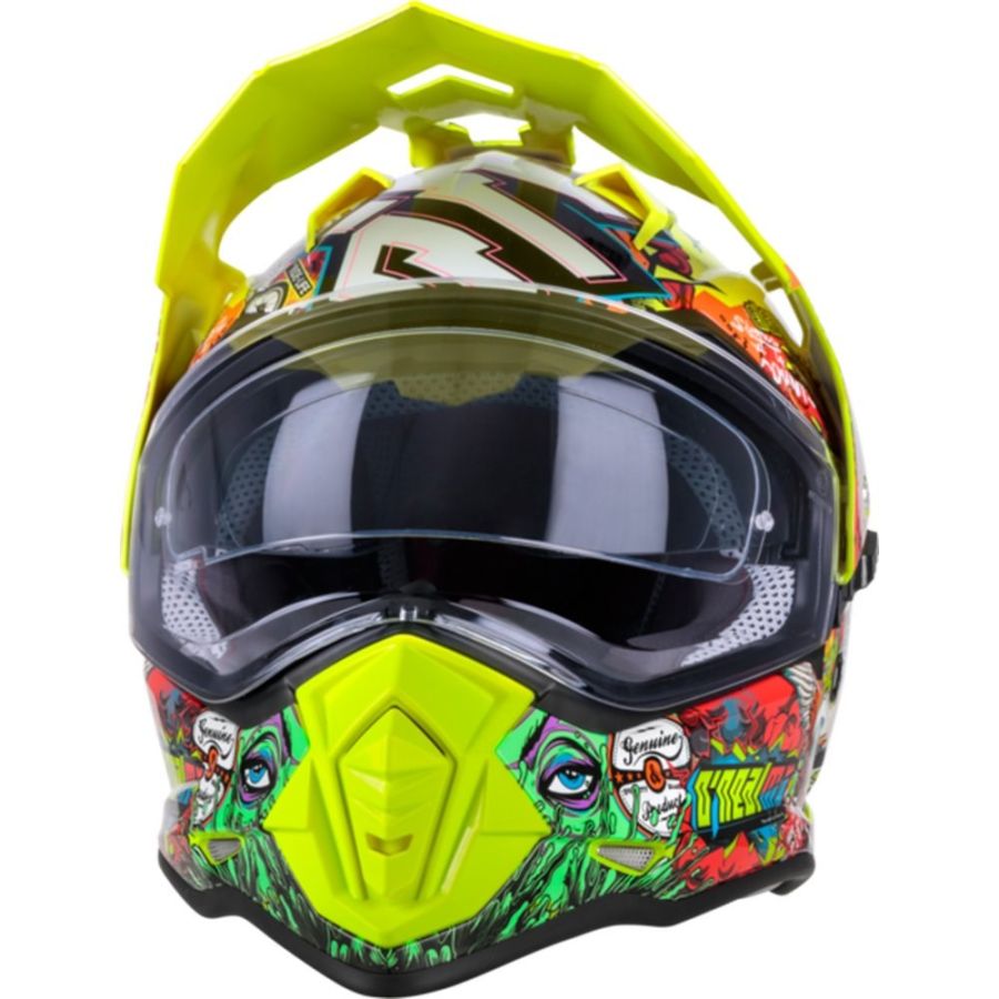 Casque Motocross O’Neal Crank - ABS, Vents De Ventilation, Design Ergonomique - Pour Motocyclisme