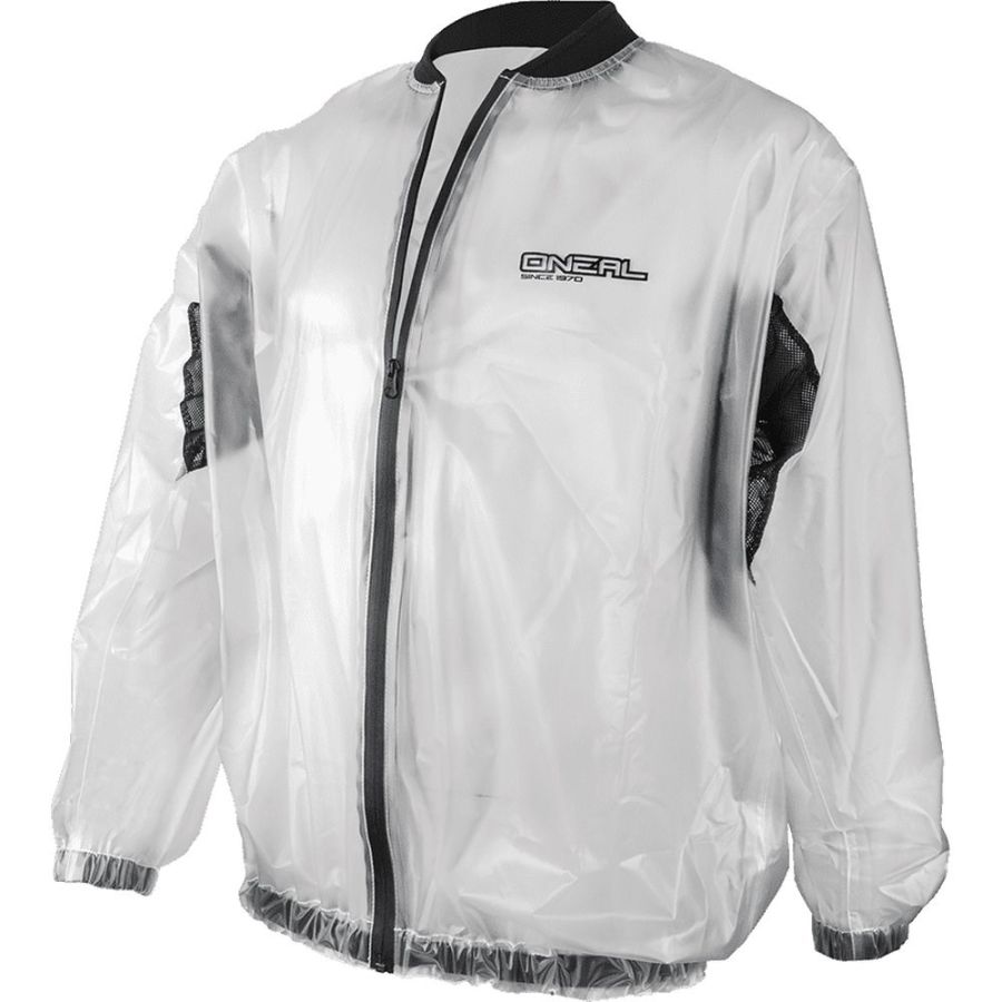 Veste De Pluie O’Neal Breeze – Compacte, Respirante, Pour Moto Tout Terrain, Enduro, MX, VTT, Noir, Large