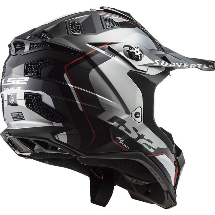 Casque Cross LS2 Subverter Blanc – Polycarbonate KPA, Intérieur Lavable, 1300g – Homologation ECE 2206 – Taille M - 8