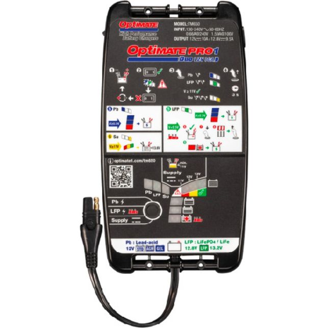 Kit Chargeur Optimate Pro 1 Duo Eu + TA30