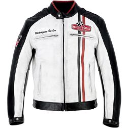 Blouson Moto Homme Roadster Cuir Premium au Design Racing