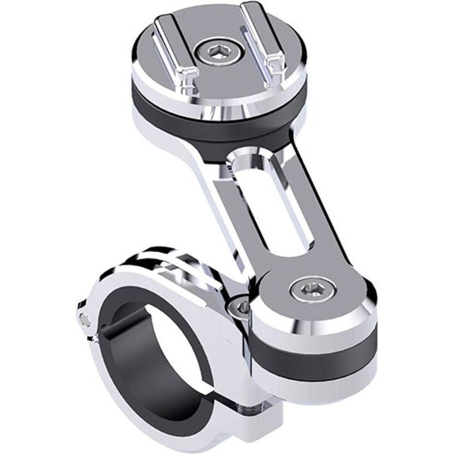Support guidon Moto chromé SP-Connect