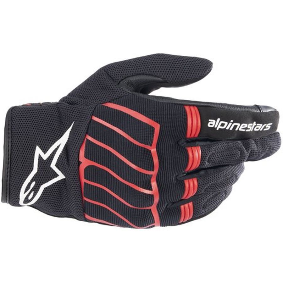 Gants Booster ALPINESTARS Noir/Rouge - , Gants Moto été