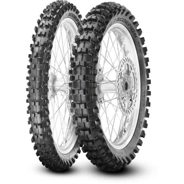Pneu 120 / 80 -19 63M TT NHS Stadium Scorpion MX32 Mid Soft Pirelli