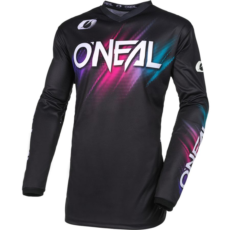 Maillot De Motocross O'Neal Element MX - Noir Et Jaune Fluo - Taille Unisexe Adulte - Neuf