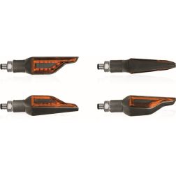 Clignotants à Led Chaft Addict Noir Orange
							  		