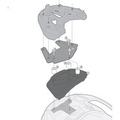 Kit de fixation Givi SR3104KIT