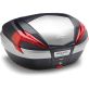 Top Case Givi Monokey V56 réflecteurs rouges finition aluminium