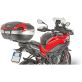 Top Case Givi Monokey V56 réflecteurs rouges finition aluminium
