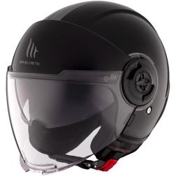 Casque MT Helmets Viale SV S Solid A1 Noir brillant
							  		