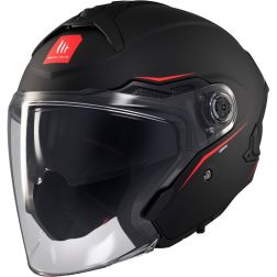 Casque MT Helmets Cosmo SV Solid A1 Noir Mat
							  		