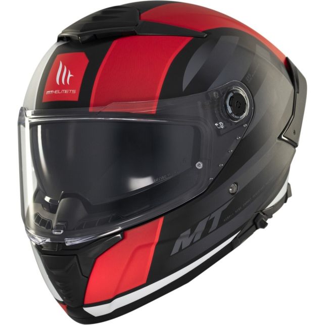 Casque MT Helmets Thunder 4 SV Treads B5 Noir Rouge Mat