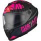 Casque MT Helmets Braker SV Punk Rider B8 Noir Rose Mat