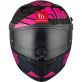 Casque MT Helmets Braker SV Punk Rider B8 Noir Rose Mat