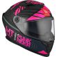 Casque MT Helmets Braker SV Punk Rider B8 Noir Rose Mat