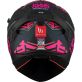 Casque MT Helmets Braker SV Punk Rider B8 Noir Rose Mat