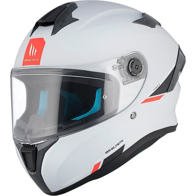 Casque MT Helmets Targo S Solid A0 Blanc