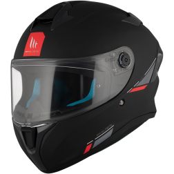 Casque MT Helmets Targo S Solid A1 Noir Mat
							  		