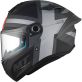 Casque MT Helmets Targo S Britain C2 Noir Gris Mat