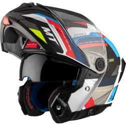 Casque MT Helmets Atom 2 SV Bast A0 Bleu Rouge Blanc
							  		