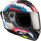 Casque MT Helmets Atom 2 SV Bast A0 Bleu Rouge Blanc