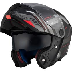 Casque MT Helmets Atom 2 SV Bast D5 Noir Gris Mat
							  		