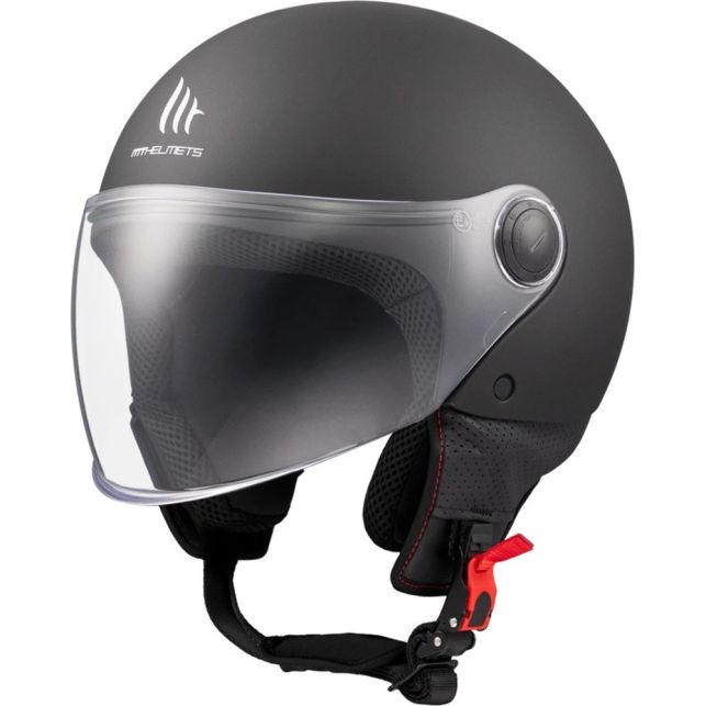 Casque MT Helmets Street S Solid A1 Noir Mat