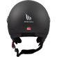 Casque MT Helmets Street S Solid A1 Noir Mat