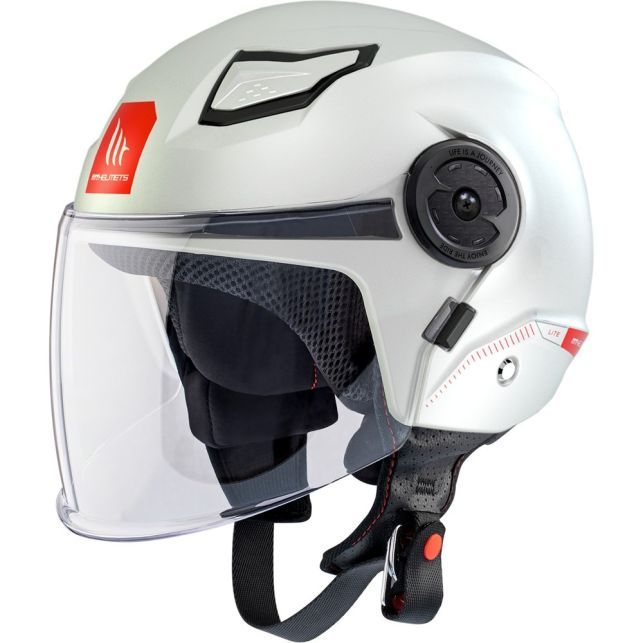 Casque MT Helmets Lite Solid A0 Blanc