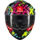 Casque MT Helmets Braker SV Crazy Teddy B7 Bleu Jaune Rose