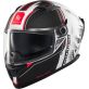 Casque MT Helmets Braker SV Charm A1 Noir Blanc Gris Mat