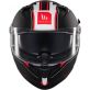 Casque MT Helmets Braker SV Charm A1 Noir Blanc Gris Mat