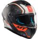 Casque MT Helmets Targo S Ivan Ortola 2024 A7 Bleu Blanc Orange