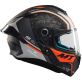 Casque MT Helmets Targo S Ivan Ortola 2024 A7 Bleu Blanc Orange