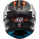 Casque MT Helmets Targo S Ivan Ortola 2024 A7 Bleu Blanc Orange