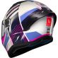 Casque MT Helmets Stinger 2 Tron C8 Bleu Blanc Rose